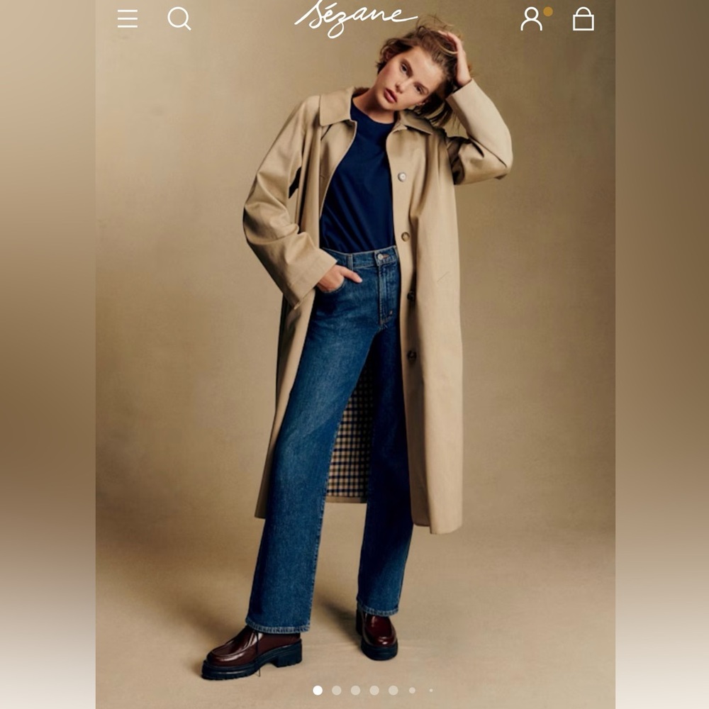 Sezane Clyde Coat- light beige